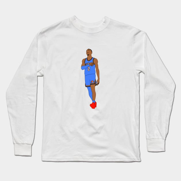 Shai Gilgeous-Alexander Minimal Long Sleeve T-Shirt by whelmd